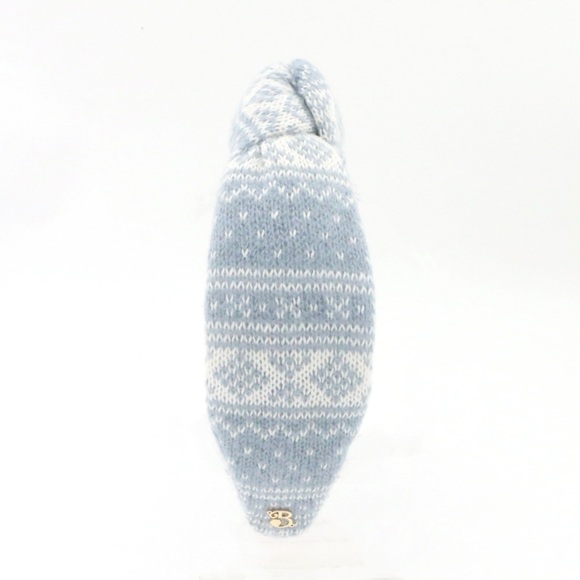 144. The Brooke Shade Winter Blue FairIsle Sweater highknot Headband main image 4